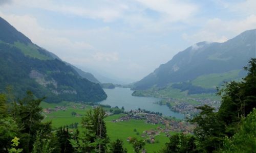 Zdjecie SZWAJCARIA / okolice Luzerny / Jezioro Czterech Kantonw / zamglone spojrzenie na jezioro