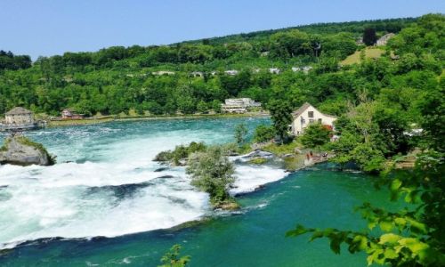 Zdjecie SZWAJCARIA / kanton Szafuza / okolice Schaffhausen / Rhine Falls