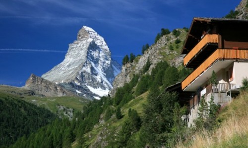 Zdjcie SZWAJCARIA / Valais / Zermatt / Widoczek z balkonu :-)