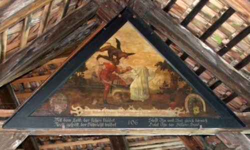 Zdjcie SZWAJCARIA / Kanton Lucerna / Lucerna / Obraz z Mostu Kaplicznego 