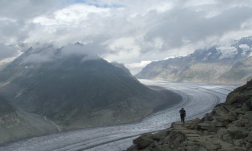 Zdjęcie SZWAJCARIA / Alpy Berneńskie / Bettmerhorn / Lodowiec Aletsch
