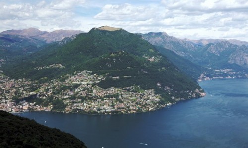 Zdjęcie SZWAJCARIA / Lugano / Monte San Salvatore / Widok na Monte Brè (925 m) i Monte Boglia (1,516 m)