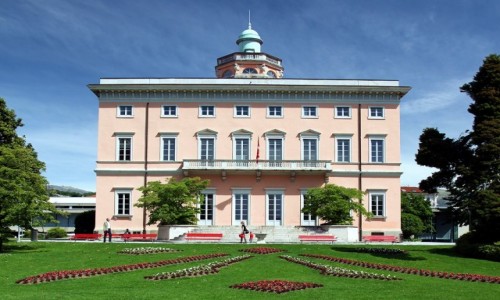 Zdjęcie SZWAJCARIA / Lugano / Parco Ciani / Pałacyk