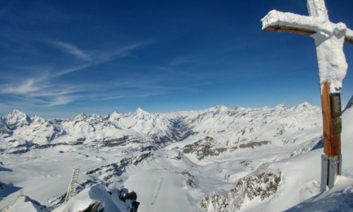 Zdjcie SZWAJCARIA / Valais / Klein Matterhorn / Widok na najwysze szczyty Alp