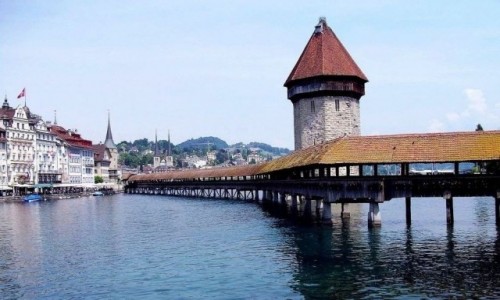 Zdjęcie SZWAJCARIA / Jezioro Czterech Kantonów / Lucerna / Most Kapliczny - Lucerna (Szwajcaria)