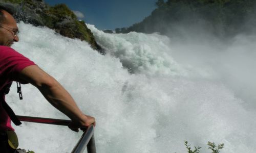 Zdjecie SZWAJCARIA / Granica Kantonow Szafuza i Zurich / Rheinfall / Moje wedrowanie