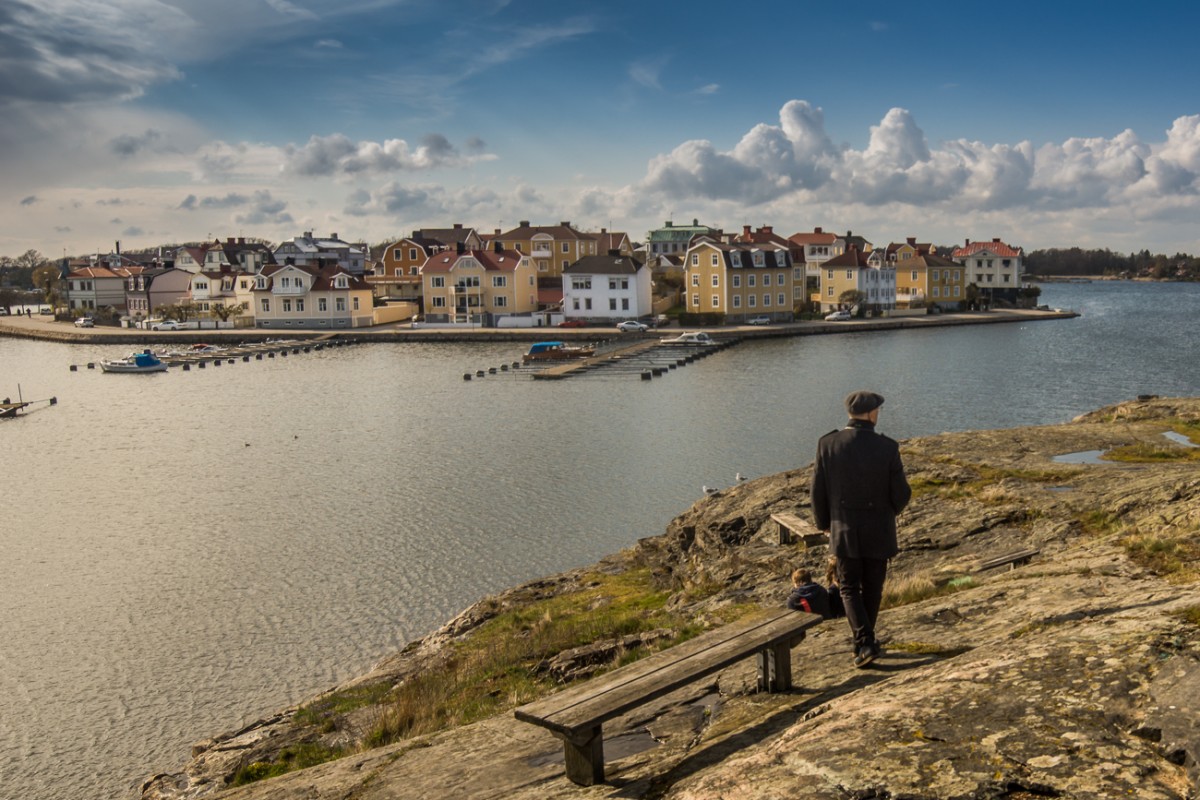 Zdjęcia: Karlskrona, Ławeczka z widokiem..., SZWECJA Zdjęcia: Karlskrona, Ławeczka z widokiem..., SZWECJA