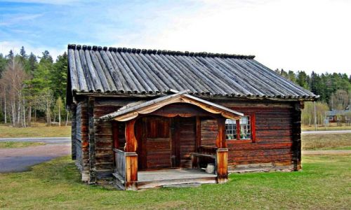 Zdjecie SZWECJA / JAMTLAND / ALVROS / STARA CHATKA