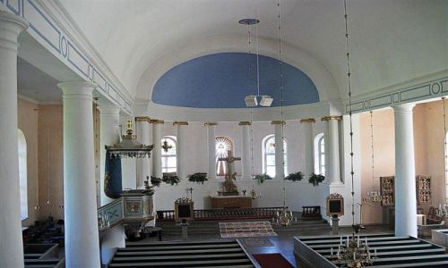 Zdjcie SZWECJA / DALARNA / FOLKARNA / KOCIӣ W FOLKARNA