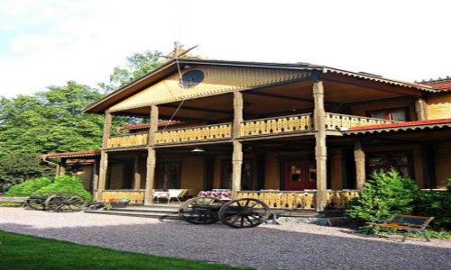 Zdjecie SZWECJA / DALARNA / ROMMEHED / ZABYTKOWE KOSZARY