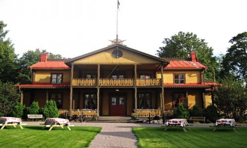 Zdjecie SZWECJA / DALARNA / ROMMEHED / ZABYTKOWE KOSZARY