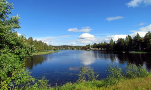 Zdjecie SZWECJA / Vasterbotten / Norsjovallen / Jezioro