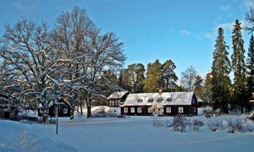 Zdjecie SZWECJA / VASTMANLAND / SATRA BRUNN / ZIMOWA  SZWECJA 