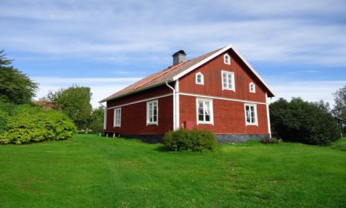 Zdjęcie SZWECJA / Sztokholm / Ekero / Hovgarden / Tradycyjna zabudowa