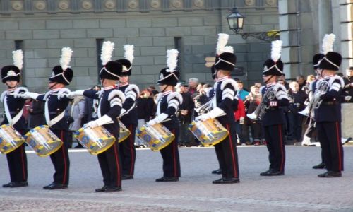 Zdjęcie SZWECJA / Sztokholm / Stare Miasto / Prezentacja wojska