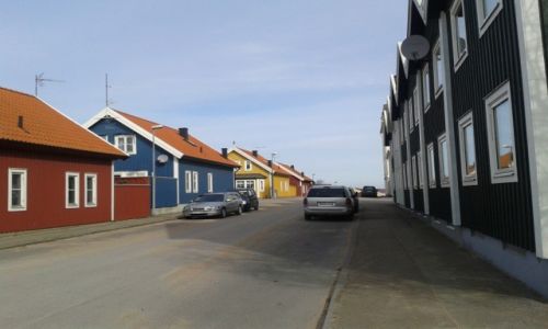 Zdjecie SZWECJA / Blekinge / Karlskrona / Domy w Karlskronie