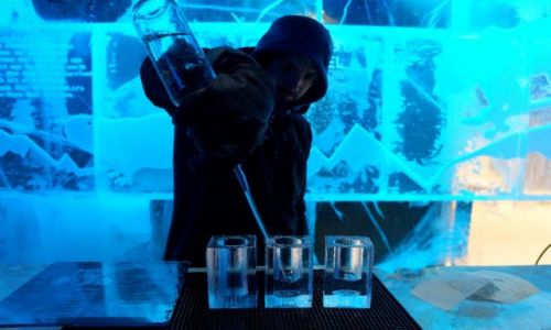 Zdjcie SZWECJA / Sztokholm / ICE BAR / moe drinka?