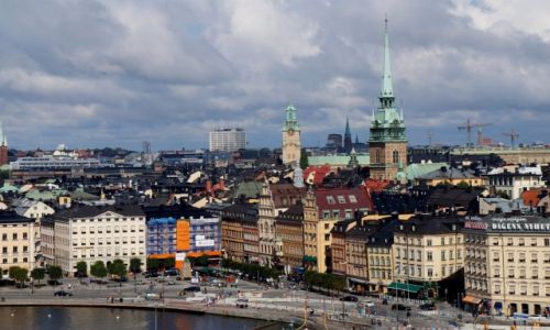 Zdjecie SZWECJA / Sztokholm / Sztokholm / Widok na stare miasto
