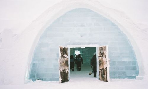 Zdjęcie SZWECJA / PÓŁNOCNA SZWECJA / OKOLICA KIRUNY / LODOWY HOTEL