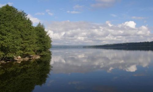 Zdjecie SZWECJA / rodkowa Szwecja / Sundsvall / Widok z namiotu - skandynawia