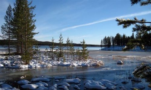 Zdjcie SZWECJA / VASTERBOTTEN-LAPONIA / KOMUNA LYCKSELE / NAD RZEK UMEALVEN