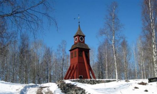 Zdjecie SZWECJA / DALARNA / LANGSHYTTAN / CZERWONY KOCIӣEK