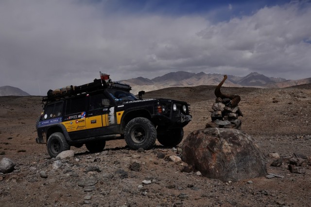 Zdj cia: okolice Pamir Highway, Jezioro JasziKul, Marco Polo, TADYKISTAN