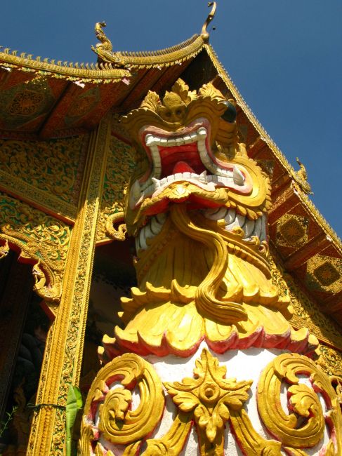 Zdjęcia: Wat Cheatawan, Chiang Mai, Smoki świątynne...., TAJLANDIA Zdjęcia: Wat Cheatawan, Chiang Mai, Smoki świątynne...., TAJLANDIA