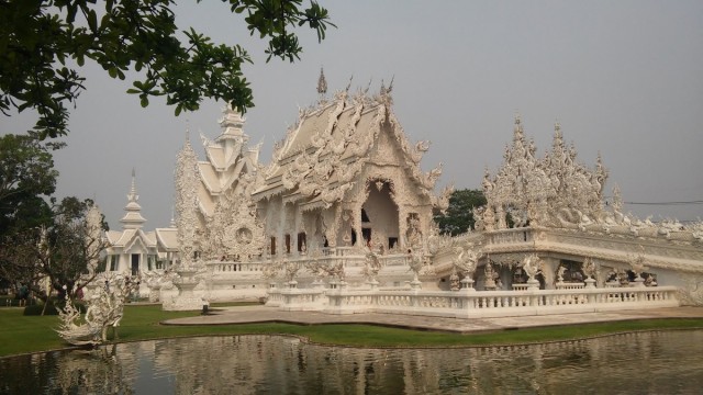 Zdj cia: Chiang Rai, Pnocna Tajlandia, Biaa witynia, TAJLANDIA