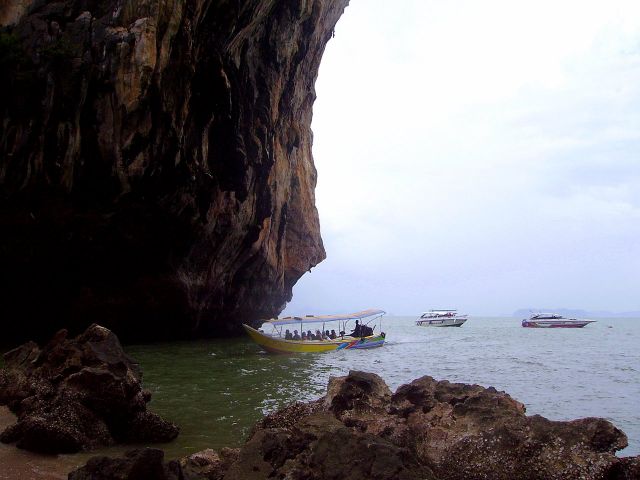 Zdjęcia: zatoka Ao Phang-Nga, południowa Tajlandia, ukryta zatoczka, TAJLANDIA Zdjęcia: zatoka Ao Phang-Nga, południowa Tajlandia, ukryta zatoczka, TAJLANDIA