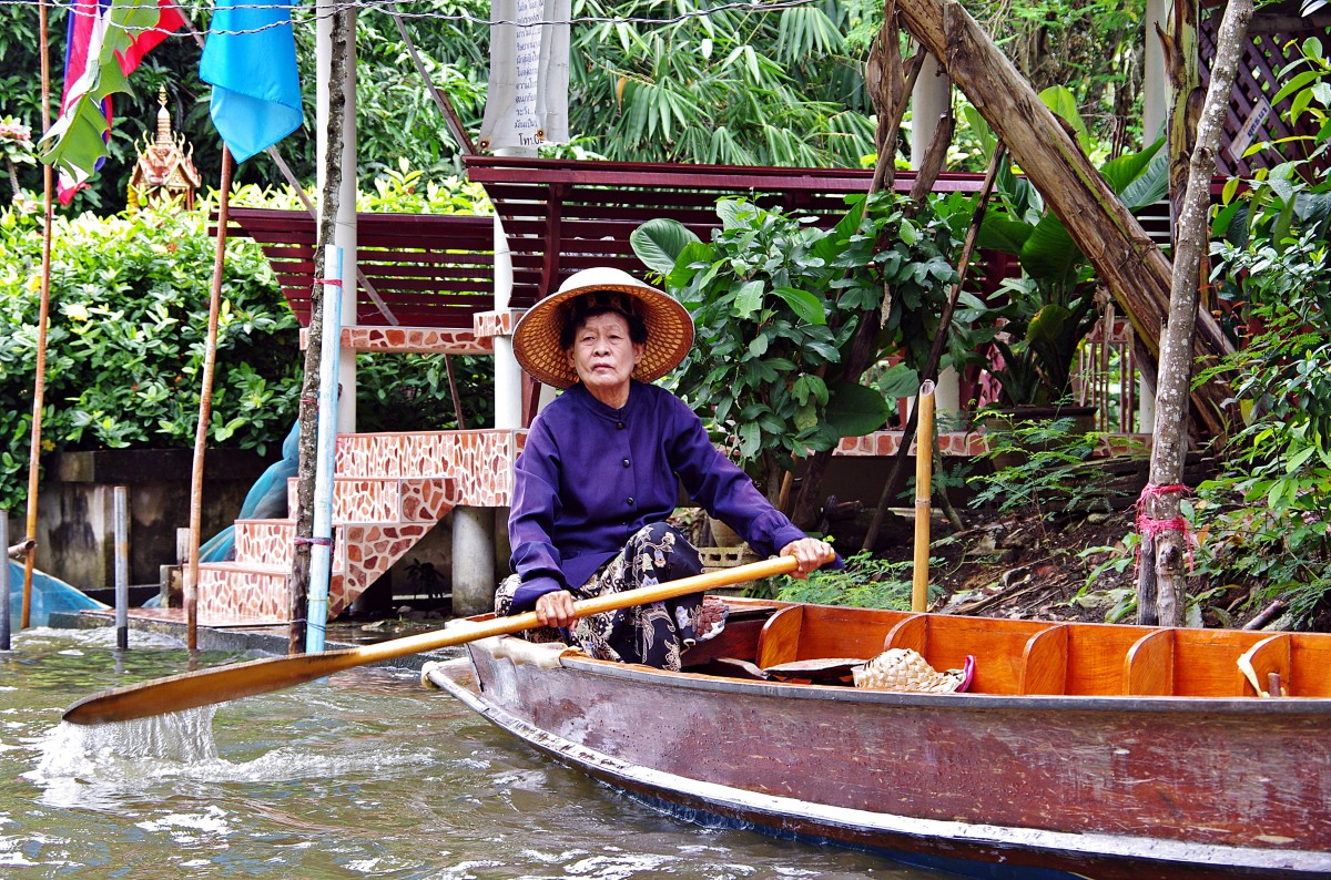 Zdjęcia: Damnoen Saduak, Ratchaburi , Na zakupy, TAJLANDIA Zdjęcia: Damnoen Saduak, Ratchaburi , Na zakupy, TAJLANDIA