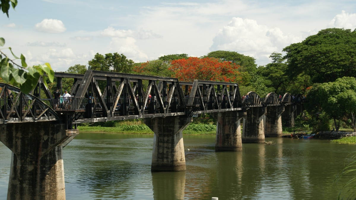 Zdjęcia: Kanchanaburi, Most na rzece Kwai, TAJLANDIA Zdjęcia: Kanchanaburi, Most na rzece Kwai, TAJLANDIA