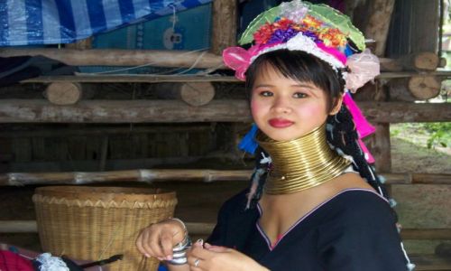 Zdjecie TAJLANDIA / Chiang Mai / Wioska Karenw / karenowie