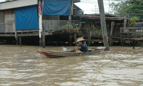 Zdjecie TAJLANDIA / Tajlandia / Stary Bangkok / Restauracja na wodzie