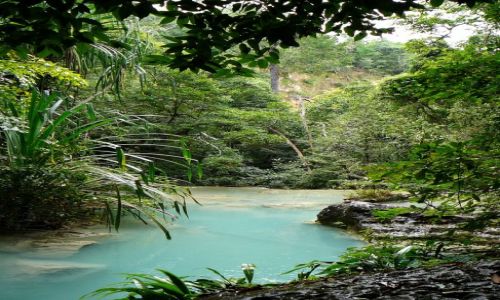 Zdjecie TAJLANDIA / - / Kanchanaburi / Erwan waterfall