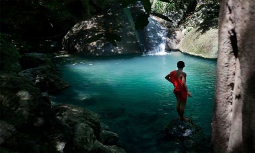 Zdjecie TAJLANDIA / Kanchanburi / Erawan Falls / Wodospady Erawan