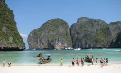 Zdjecie TAJLANDIA / Phuket / Maya Bay / Niebiaska plaa