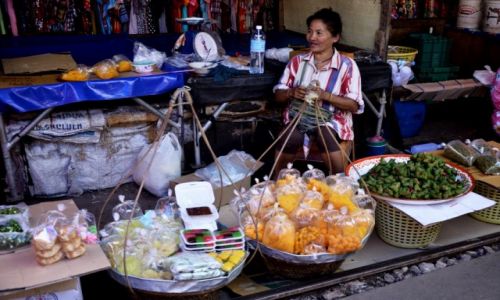 Zdjecie TAJLANDIA / Samut Songkhram / Samut Songkhram / Maeklong Railway Market