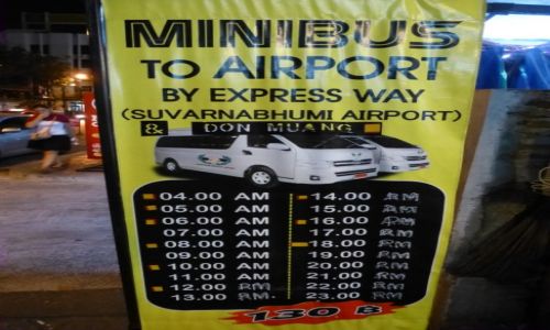 Zdjecie TAJLANDIA / Bangkok / Khao San / Bangkok Khao San - transfer na lotnisko- godz. i cena 