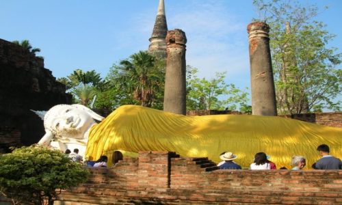 Zdjęcie TAJLANDIA / Ayutthaya / Wat Yai Chai Mongkol / tajemnice buddyzmu