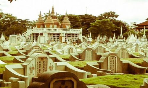 Zdjcie TAJLANDIA / Kanchanaburi / Kanchanaburi / Cmentarz w Kanchanaburi