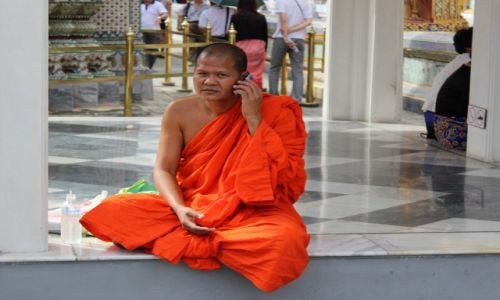 Zdjecie TAJLANDIA / Bangkok / Wielki Paac / Mnich