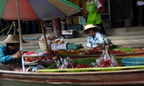 TAJLANDIA / Bangkok / Dumnoen Saduak / floting market