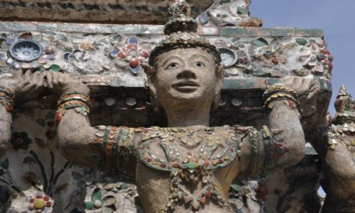 Zdjcie TAJLANDIA / Bangkok / Wat Arun / Dekoracje 