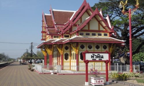 Zdjcie TAJLANDIA / Zatoka Tajlandzka / Hua Hin / dworzec kolejowy - pawilon krlewski