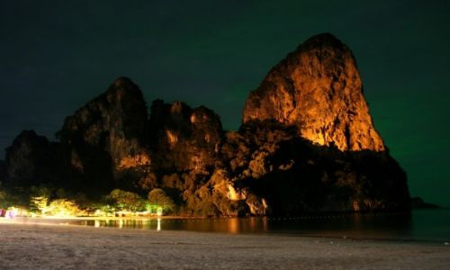 Zdjcie TAJLANDIA / Krabi / Railay / Railay beach at night