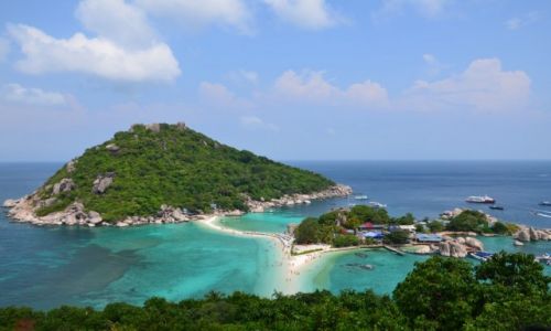 Zdjecie TAJLANDIA / Ko Nang Yuan / Ko  Nang Yuan / Rajska Wyspa. 