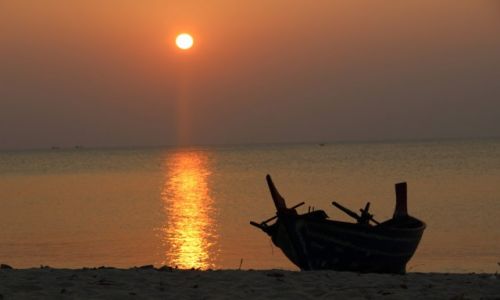 Zdjecie TAJLANDIA / Koh Lanta / Koh Lanta / Zachd soca na rajskiej play