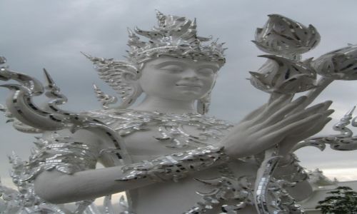 Zdjecie TAJLANDIA / - / Chiang Rai / Fragment Biaej wityni 