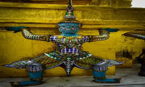 Zdjcie TAJLANDIA / Bangkok / Wat Pho / Stranik wityni